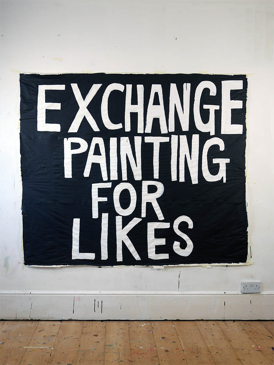 Exchange painting for likes