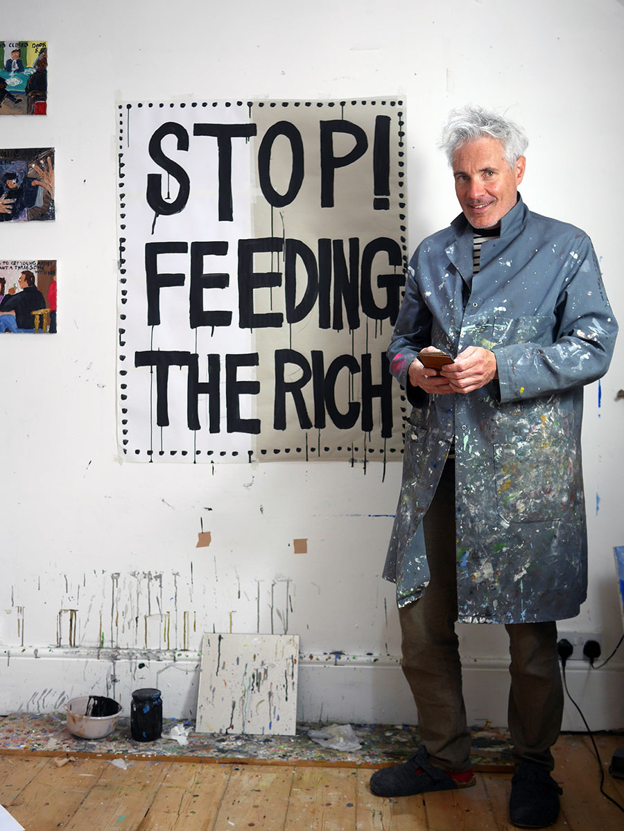 Stop feeding the rich with Jay Rechsteiner in his studio