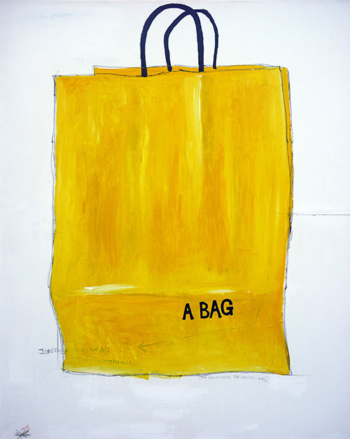 a bag, painting by Jay Rechsteiner