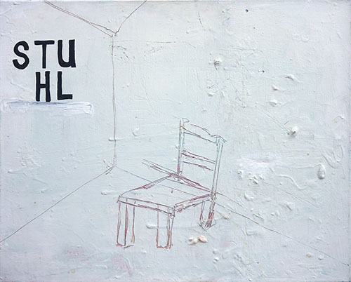 Winston's Stuhl,  painting by Jay Rechsteiner
