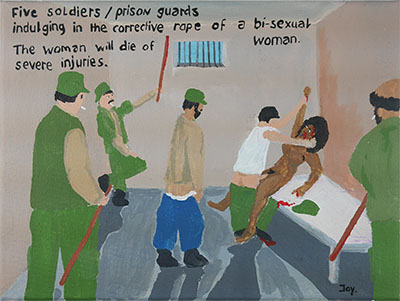 Corrective rape Bad Painting by Jay Rechsteiner