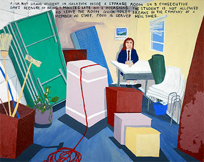 Bad Painting 115  isolation in UK schools by Jay Rechsteiner