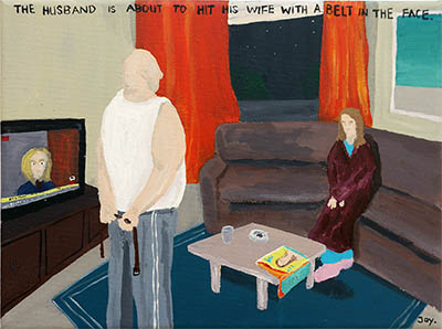 Bad Painting 143 by Jay Rechsteiner   domestic violence, domestic abuse during Covid-19 lockdown