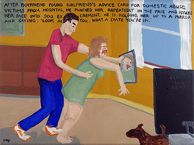 Bad Painting 234 by Jay Rechsteiner / domestic violence, domestic abuse