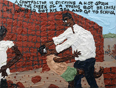 Bad Painting 257 by Jay Rechsteiner / child labour in India