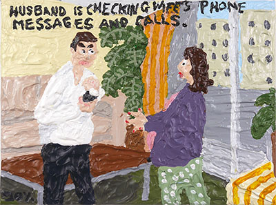 Bad Painting 258 by Jay Rechsteiner, domestic abuse emotional abuse