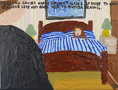 Bad Painting 266 by Jay Rechsteiner, domestic abuse