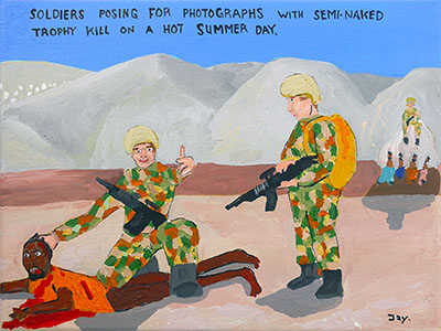 Bad Painting 20 by Jay Rechsteiner  US soldiers