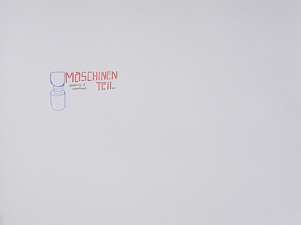Maschinenteil, drawing by Jay Rechsteiner