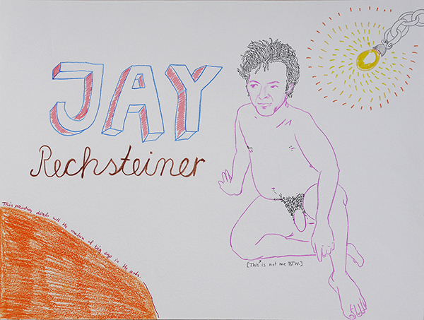 The ego of Jay Rechsteiner , drawing by Jay Rechsteiner